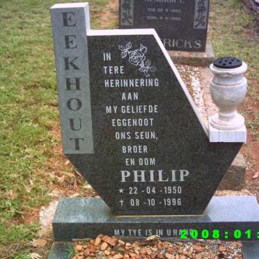 EEKHOUT Philip 1950-1996