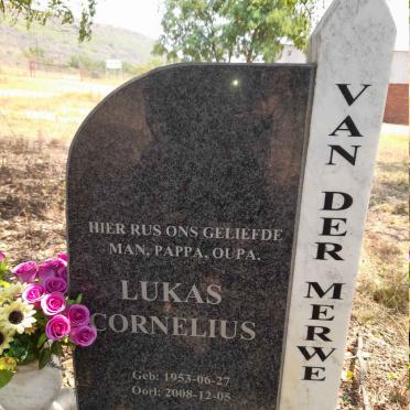 MERWE Lukas Cornelius, van der 1953-2008