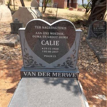 MERWE Calie, van der 1920-2017