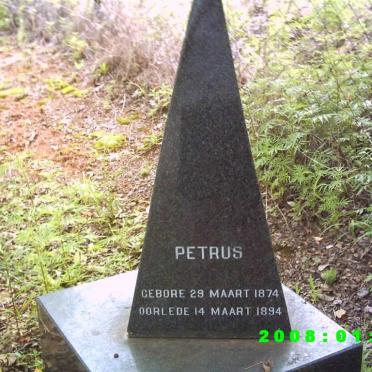 MERWE Petrus, van der 1874-1894