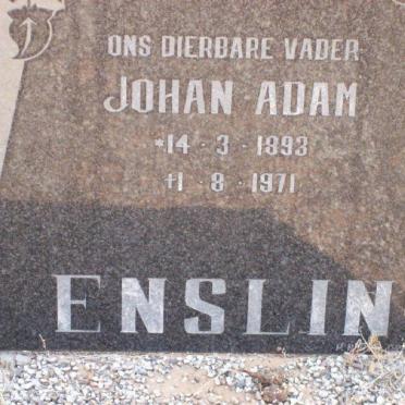ENSLIN Johan Adam 1893-1971