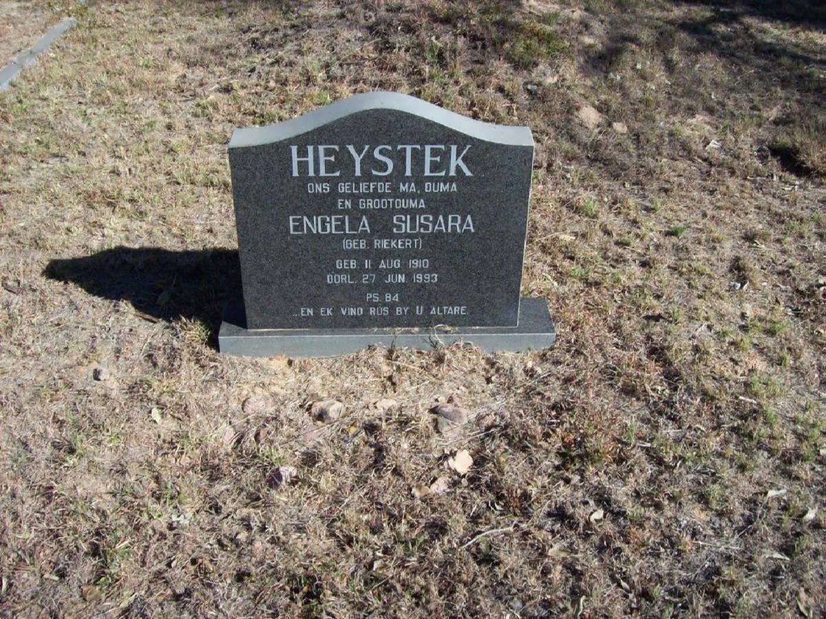 HEYSTEK Engela Susara nee RIEKERT 1910-1993