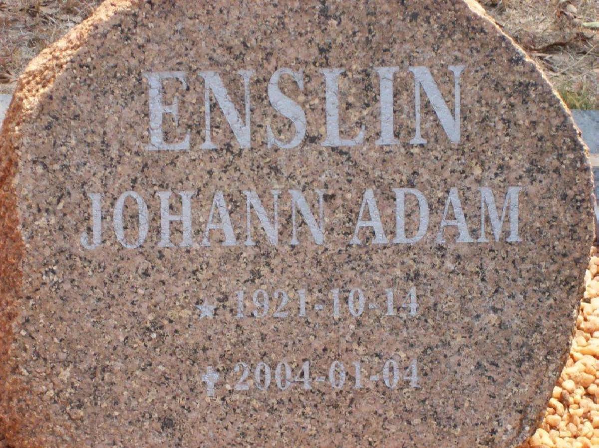 ENSLIN Johann Adam 1921-2004