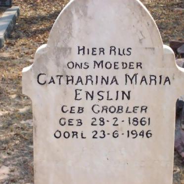 ENSLIN Catharina Maria nee GROBLER 1861-1946
