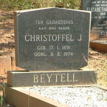 BEYTELL Christoffel J. 1891-1974