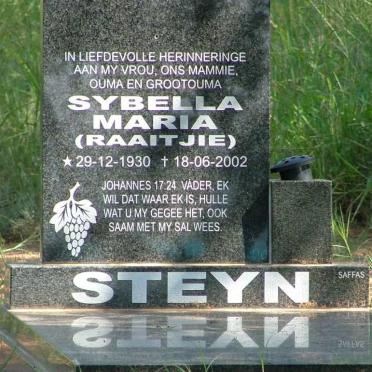 STEYN Sybella Maria 1930-2002