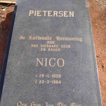 PIETERSEN Nico 1959-1984