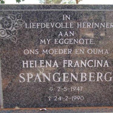 SPANGENBERG Helena Francina 1947-1990