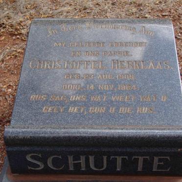 SCHUTTE Christoffel Herklaas 1909-1964