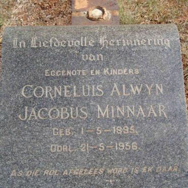 MINNAAR Corneluis Alwyn Jacobus 1895-1956