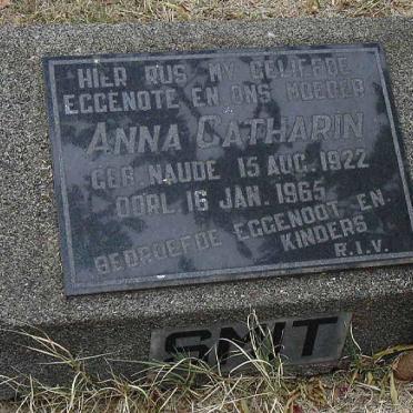 SMIT Anna Catharin nee NAUDE 1922-1965