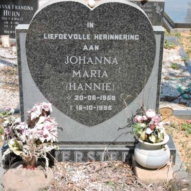 VERSTER Johanna Maria 1958-1995