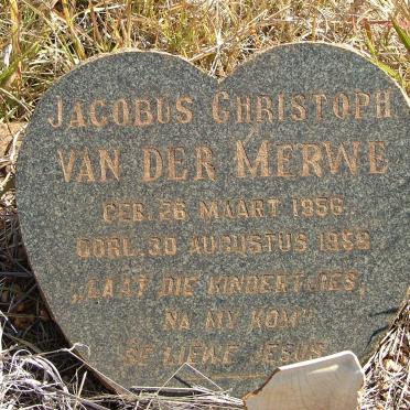 MERWE Jacobus Christoph, van der  1956-1958