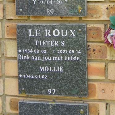 ROUX Pieter S., le 1934-2021 &amp; Mollie 1942-