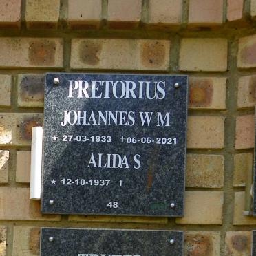 PRETORIUS Johannes W.M. 1933-2021 &amp; Alida S. 1937-