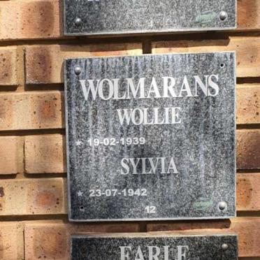 WOLMARANS Wollie 1939- &amp; Sylvia 1942-