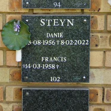 STEYN Danie 1956-2022 &amp; Francis 1958-