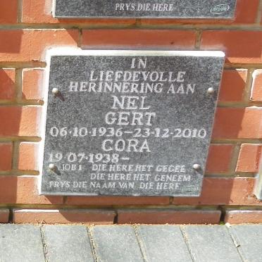 NEL Gert 1936-2010 &amp; Cora 1938-