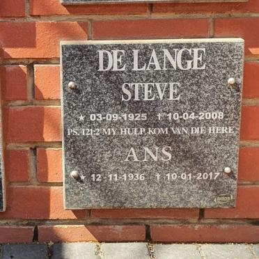 LANGE Steve, de 1925-2008 &amp; Ans 1936-2017