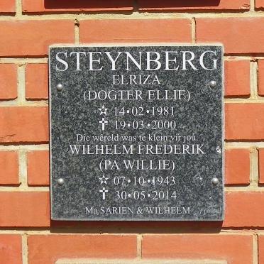 STEYNBERG Wilhelm Frederik 1943-2014 :: STEYNBERG Elriza 1981-2000