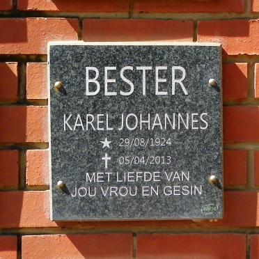 BESTER Karel Johannes 1924-2013