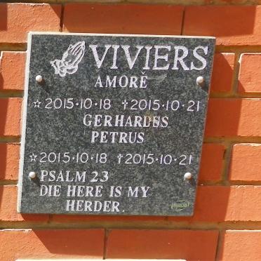 VIVIERS Gerhardus Petrus 2015-2015 &amp; Amoré 2015-2015