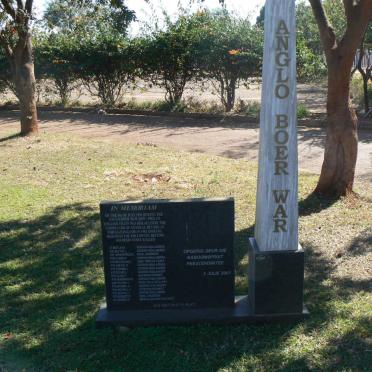 6. Anglo Boer War monument - British Soldiers killed on July 4th 1901