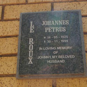 ROUX Johannes Petrus, le 1925-1999