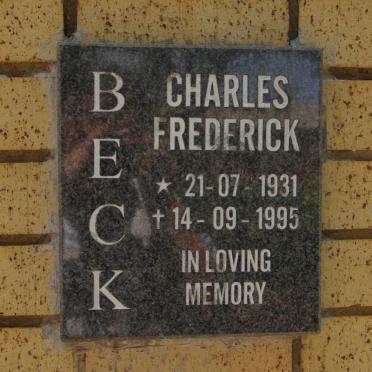 BECK Charles Frederick 1931-1995