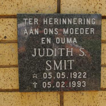 SMIT Judith S. 1922-1993