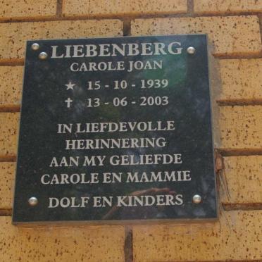 LIEBENBERG Carole Joan 1939-2003