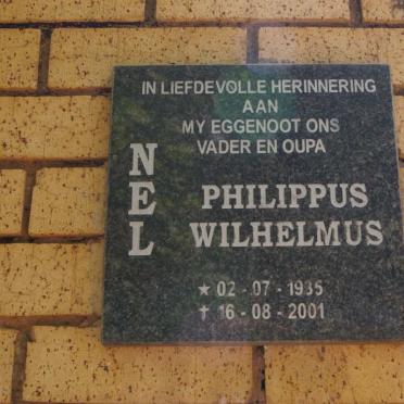 NEL Philippus Wilhelmus 1935-2001