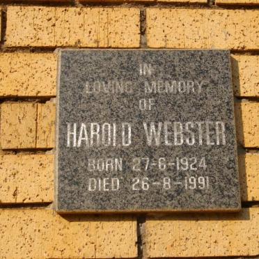 WEBSTER Harold 1924-1991