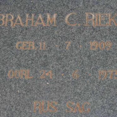 RIEKERT Abraham C. 1909-1973