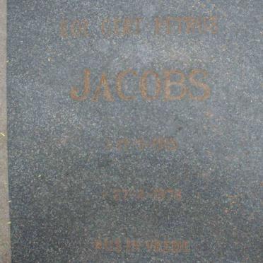 JACOBS Joubert Petrus 1915-1978