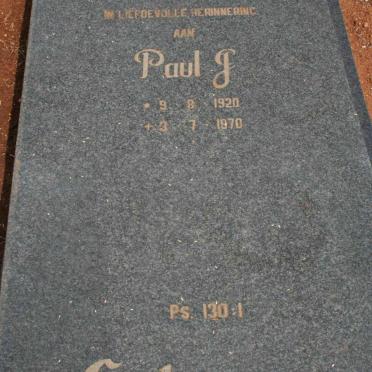 SCHOEMAN Paul J. 1920-1970