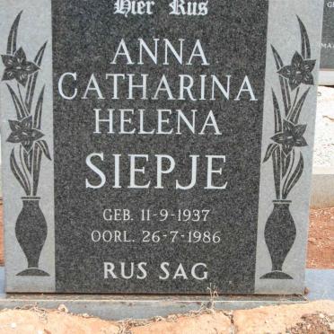 SIEPJE Anna Catharina Helena 1937-1986