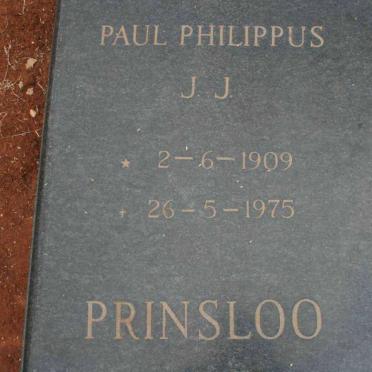 PRINSLOO Paul Philippus J.J. 1909-1975