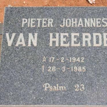 HEERDEN Pieter Johannes, van 1942-1985