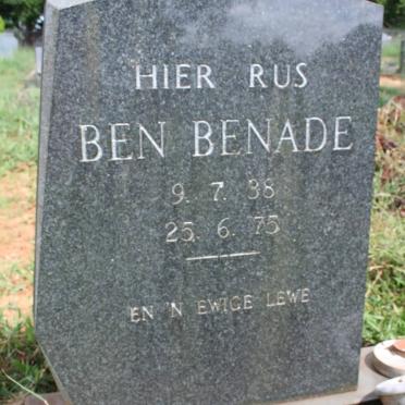 BENADE Ben 1938 -1975