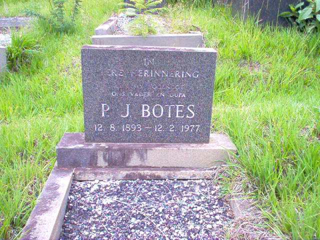 BOTES P.J. 1893-1977