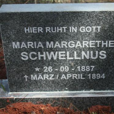 SCHWELLNUS Maria Margarethe 1887-1894