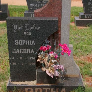 BOTHA Sophia Jacoba 1950-1980