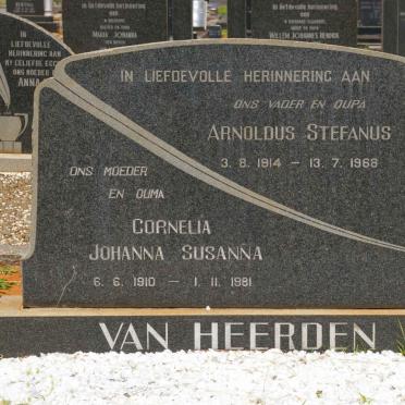 HEERDEN Arnoldus Stefanus, van 1914-1968 &amp; Cornelia Johanna Susanna 1910-1981