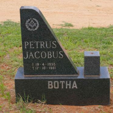 BOTHA Petrus Jacobus, van 1935-1981