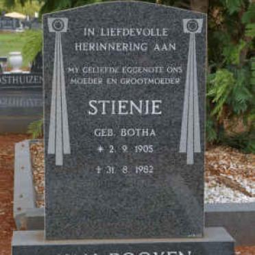 ROOYEN Stienie, van nee BOTHA 1905-1982