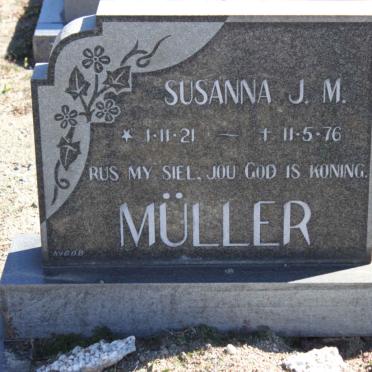 MULLER Susanna J.M. 1921-1976