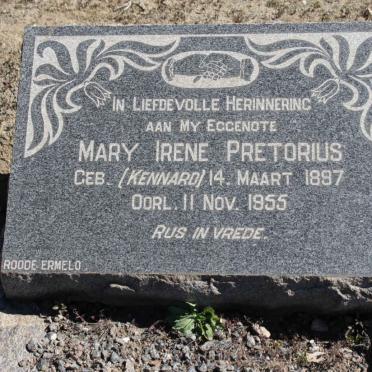 PRETORIUS Mary Irene nee KENNARD 1897-1955