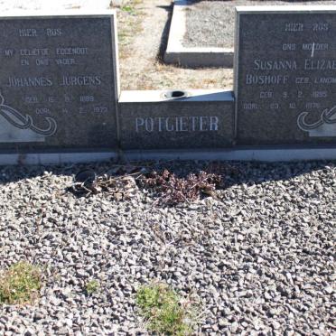 POTGIETER Johanna Jurgens 1889-1973 &amp; Susanna Elizabeth BOSHOFF nee LANDMAN 1895-1976