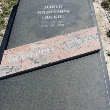 SWANEPOEL Judith Wilhelmina nee VAN WYK 1914-1998